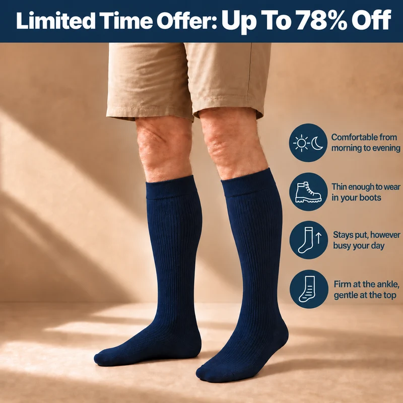 CosyCare® Light Legs Compression Socks einde van lange dag