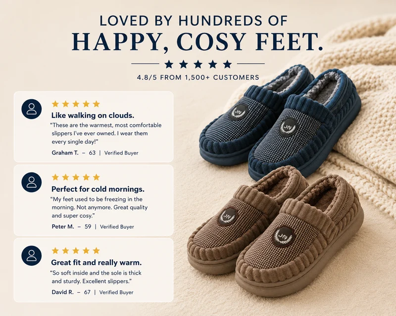 CosyCare® EaseStep Slippers