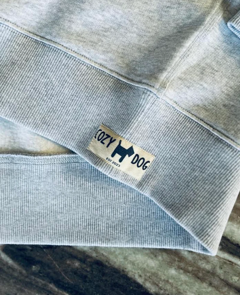 GRAY COZYDOG SWEATSHIRT