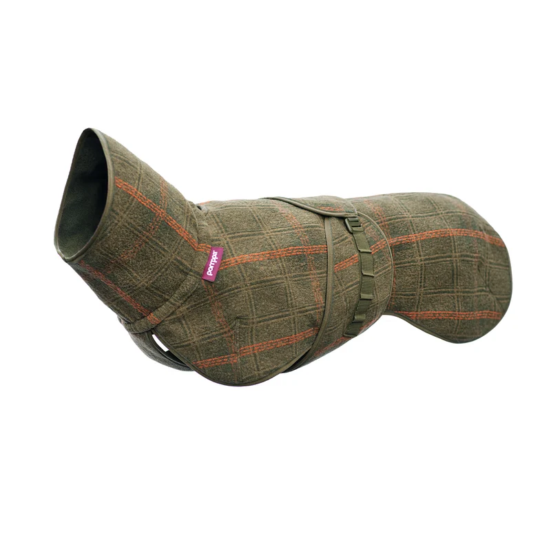 Wollmantel Woolie – Wendbarer Premium-Hundemantel Oliv