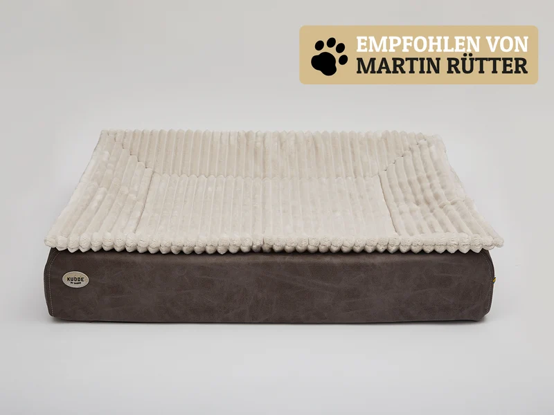 Hundebett KUDDE veganes Wildleder