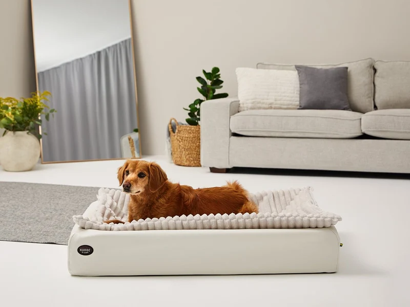 SABRO Hundebett KUDDE Pastell Kunstleder