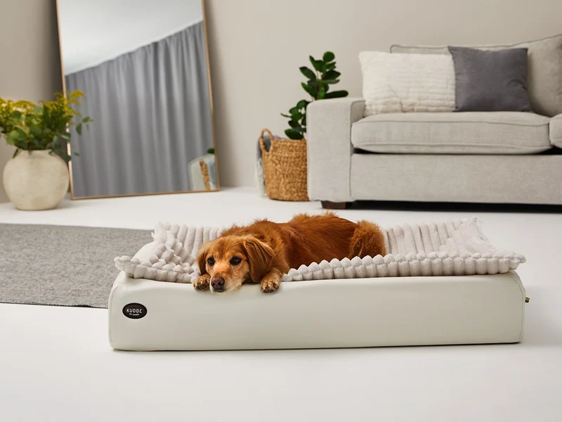SABRO Hundebett KUDDE Pastell Kunstleder
