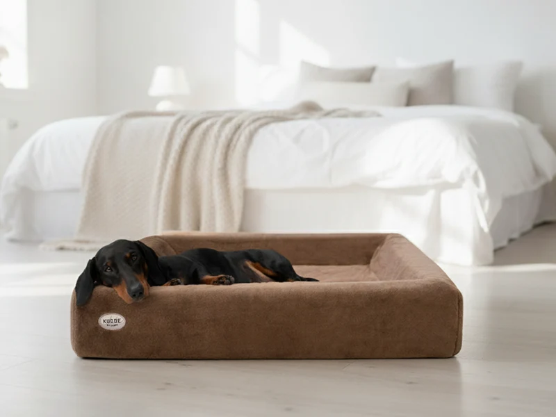 SABRO Hundebett KUDDE Kuschelfell (vegan)
