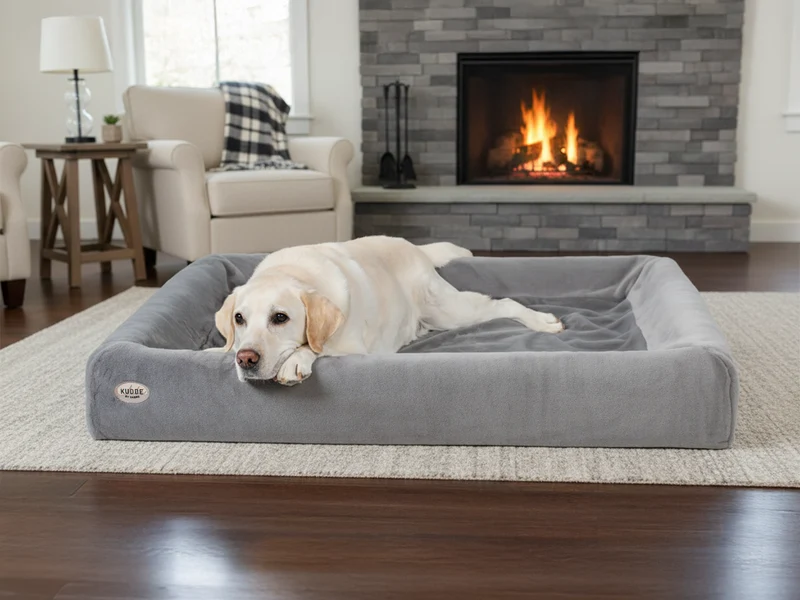 SABRO Hundebett KUDDE Kuschelfell (vegan)