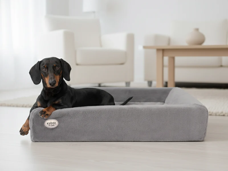 SABRO Hundebett KUDDE Kuschelfell (vegan)
