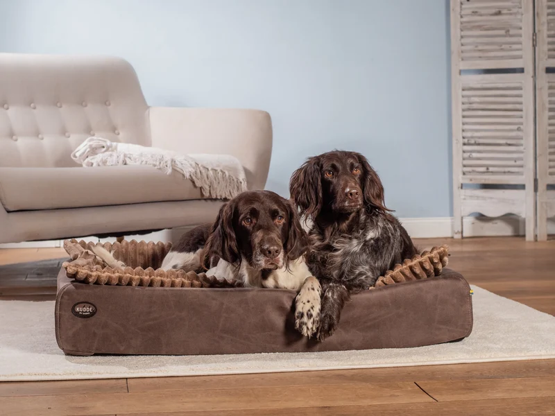 SABRO Hundebett KUDDE veganes Wildleder