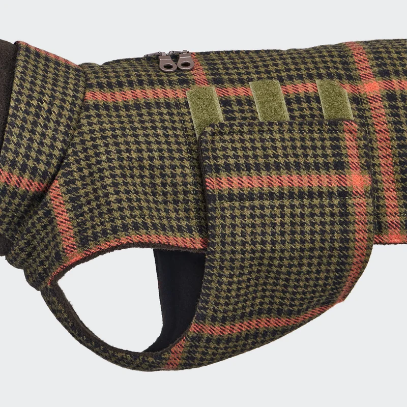 Hundemantel Dackel Brooklyn Flannel Tartan Green