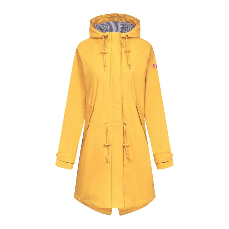 Traveby Damen Regenjacke Friesennerz Gelb
