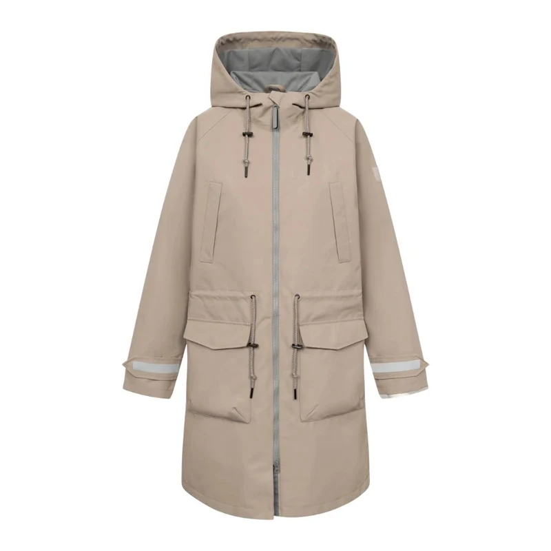 Phoeby Dog Damen Regenjacke Cobblestone Neutral Grey