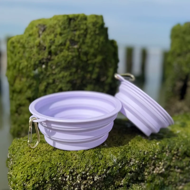 Faltbarer Hundenapf ToGo mit Karabiner – 350 ml / 650 ml
