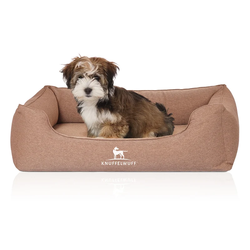 Knuffelwuff Hundebett Leano aus Velours
