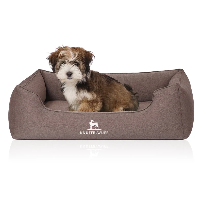Knuffelwuff Hundebett Leano aus Velours