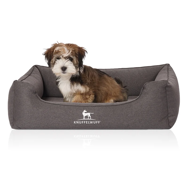 Knuffelwuff Hundebett Leano aus Velours