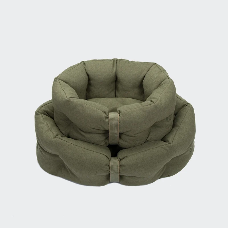 Hundebett LTTL Snoozy Linen-Mix Moss