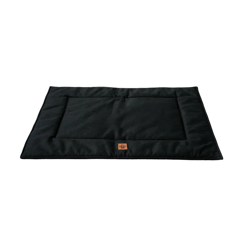 Pfotenruhe Hundebett + Anti-Haar Decke Ella – Beige/Schwarz