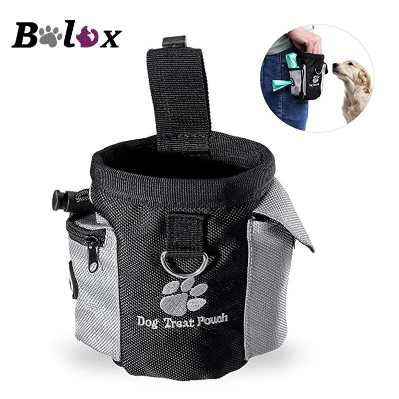 Dog Treat Pouch Drawstring Carries Pet Toys Food Poop Bag