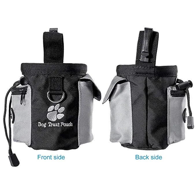 Dog Treat Pouch Drawstring Carries Pet Toys Food Poop Bag