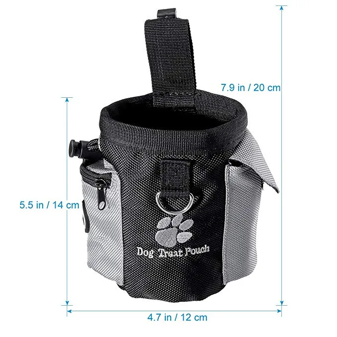 Dog Treat Pouch Drawstring Carries Pet Toys Food Poop Bag