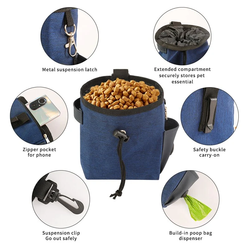 Dog Treat Pouch Portable Outdoor Feeding Pet Dog Training Bags