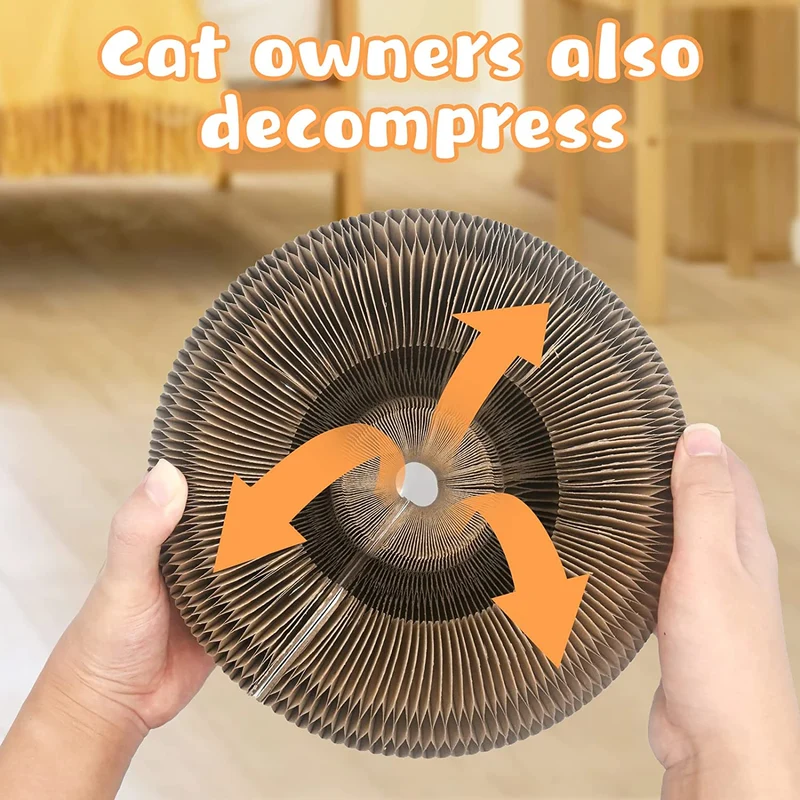 Cat Toy Magic Organ Cat Scratch Board With Bell Interactive Kitten Toy