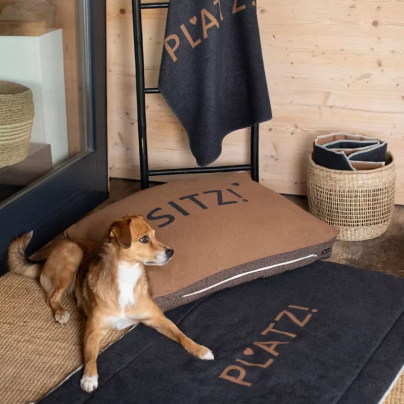 Hundematte gefüttert "Platz!"