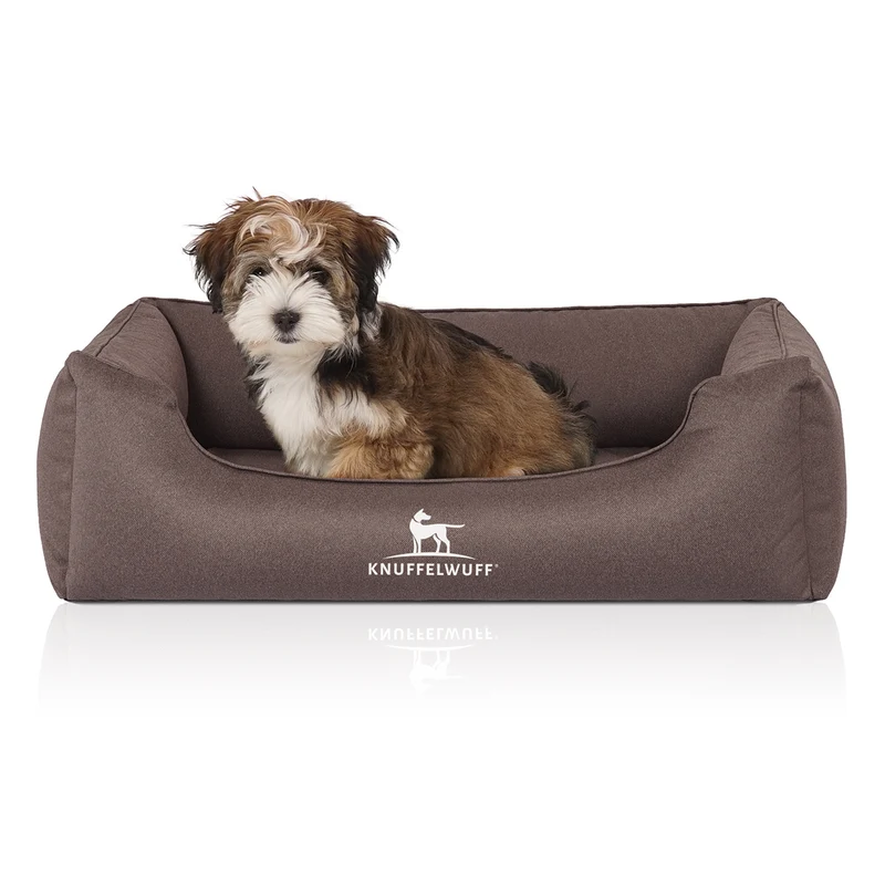 Knuffelwuff Hundebett Leon aus Velours, wasserabweisend