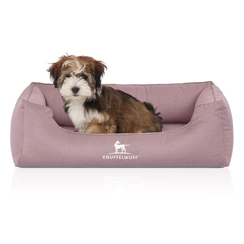 Knuffelwuff Hundebett Leon aus Velours, wasserabweisend
