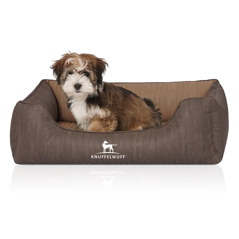 Knuffelwuff Hundebett Outlander aus gestepptem Kunstleder