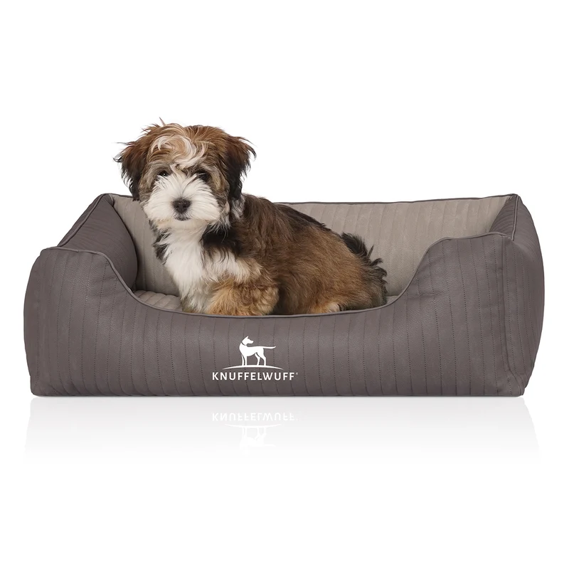 Knuffelwuff Hundebett Outlander aus gestepptem Kunstleder
