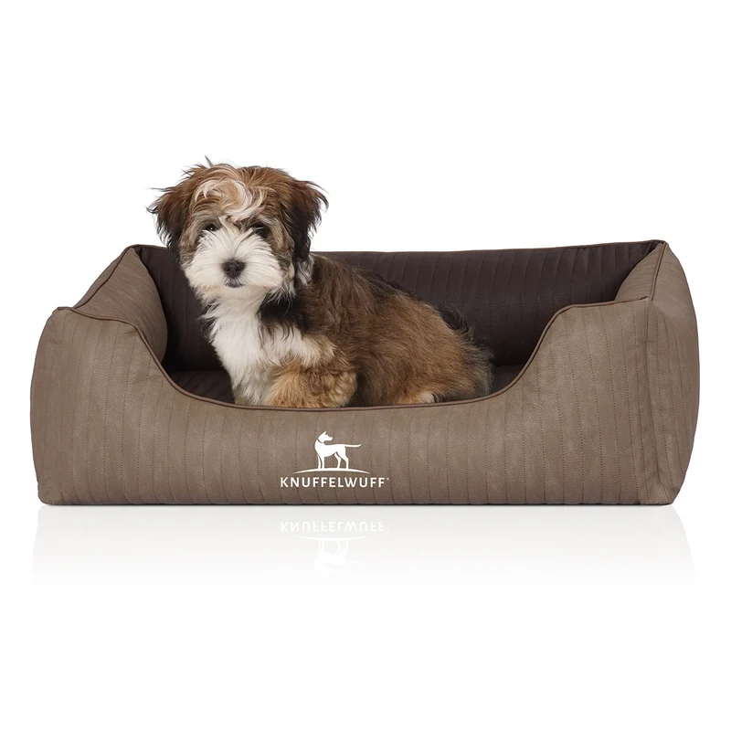 Knuffelwuff Hundebett Outlander aus gestepptem Kunstleder