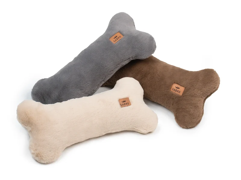 SABRO Kissen KUSCHELKNOCHEN Kuschelfell (vegan)