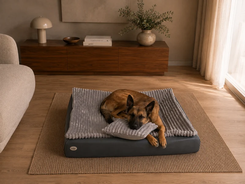 SABRO All-In Relax Bundle | KUDDE Hundebett + Einlage & Kissen