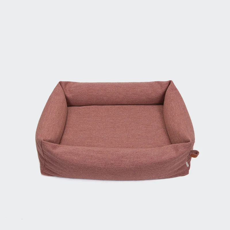 Hundebett Sleepy Linen-Mix Faded Rose Mélange