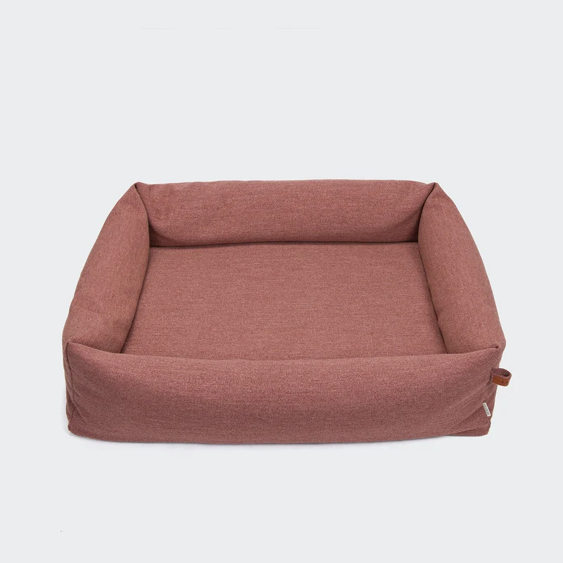 Hundebett Sleepy Linen-Mix Faded Rose Mélange