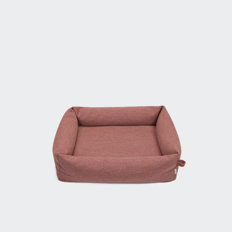 Hundebett Sleepy Linen-Mix Faded Rose Mélange