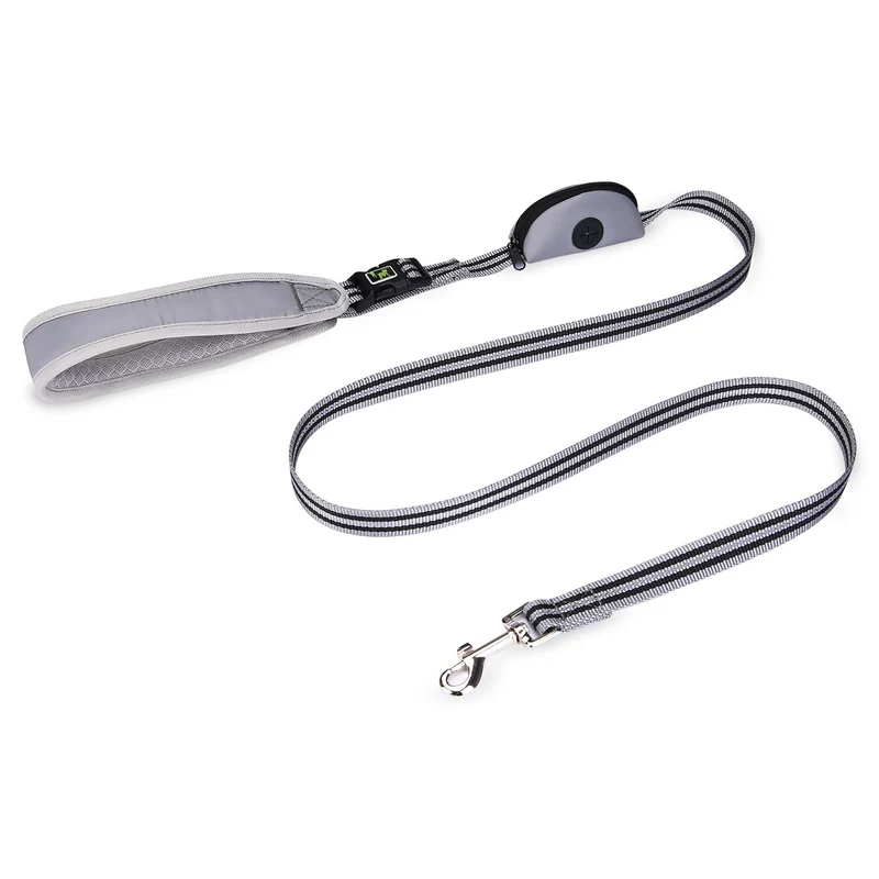 Dog Leash Reflective Nylon Pet Running Tracking Leashes Rope With poop bag Dg089