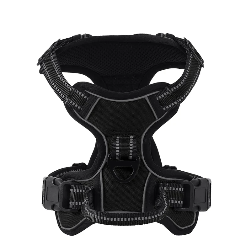 Adjustable Dog Harness Vest Pet Reflective Breathable Vest Chest Strap for Small Medium and Large Dogs for Outdoor Walking