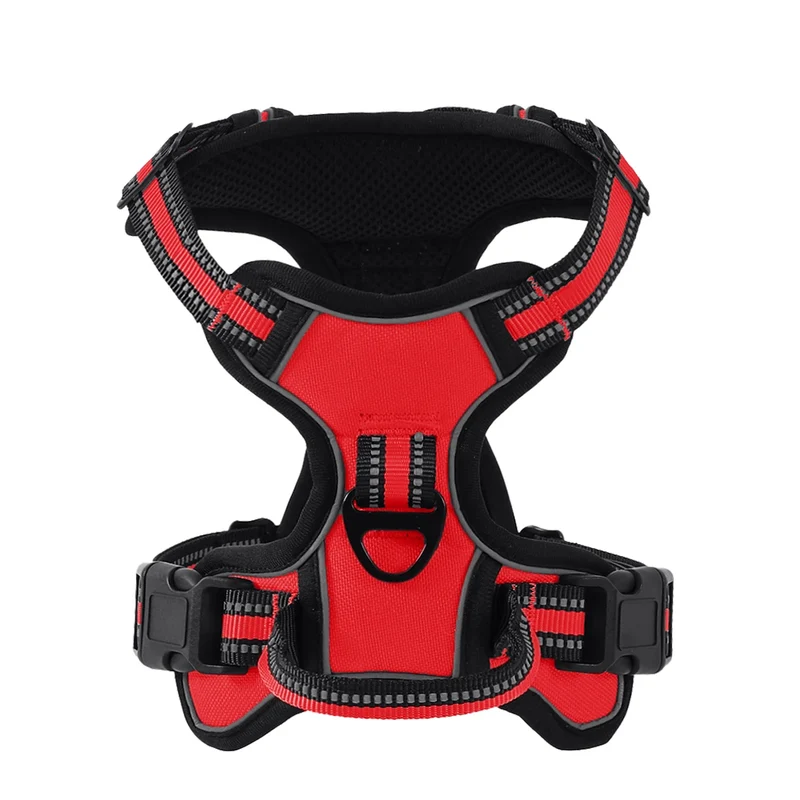 Adjustable Dog Harness Vest Pet Reflective Breathable Vest Chest Strap for Small Medium and Large Dogs for Outdoor Walking