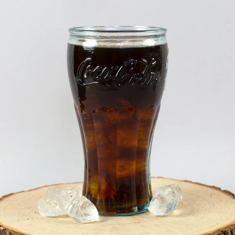 6er Pack Retro Coca-Cola Glas in klassischer Form als Geschenk Set | Nachhaltig & Handgefertigt