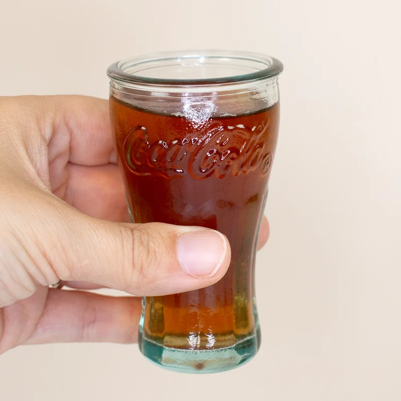 Coca-Cola Glas Set 12-teilig mit Trinkgläsern & Schnapsgläsern | Retro Gläser aus Recyclingglas