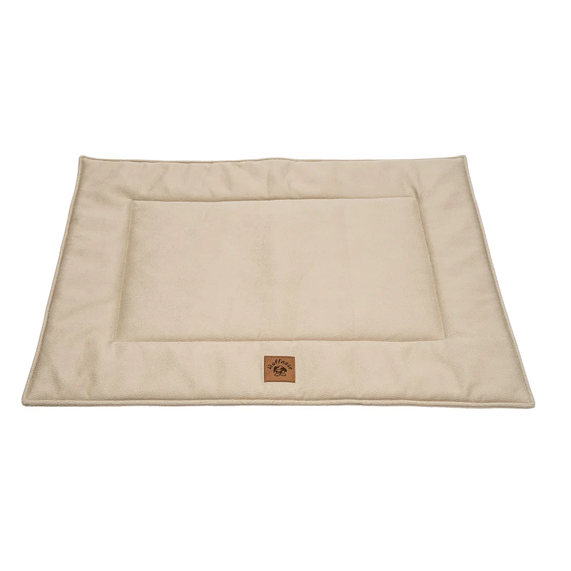 Pfotenruhe Hundebett + Anti-Haar Decke Ella – Beige/Beige
