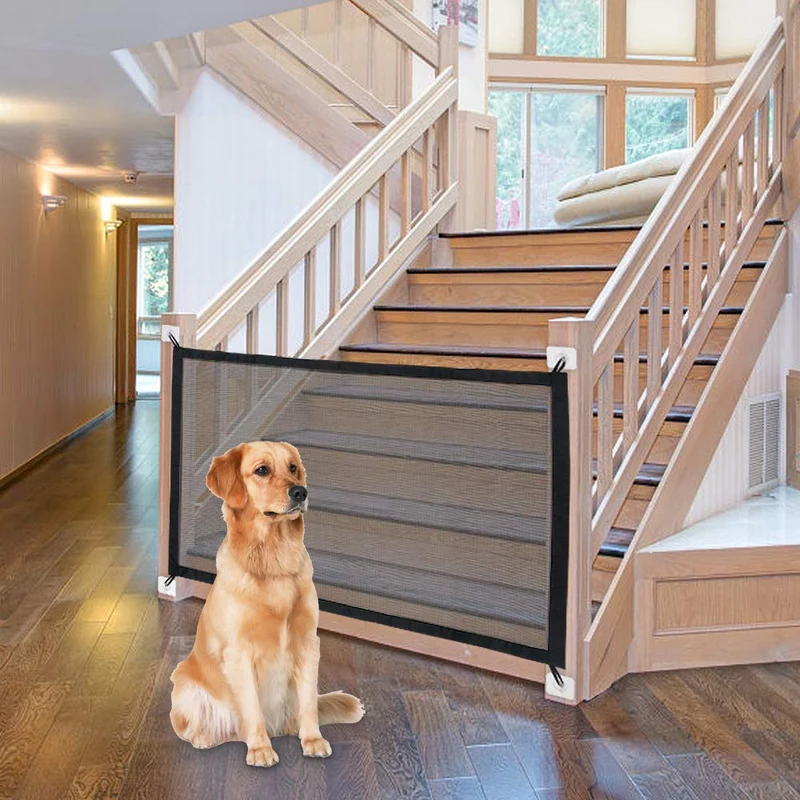 Dog Gate Ingenious Mesh Dog Fence For Indoor and Outdoor
