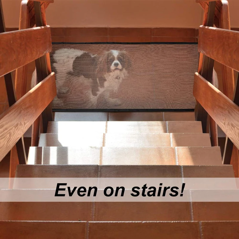 Dog Gate Ingenious Mesh Dog Fence For Indoor and Outdoor