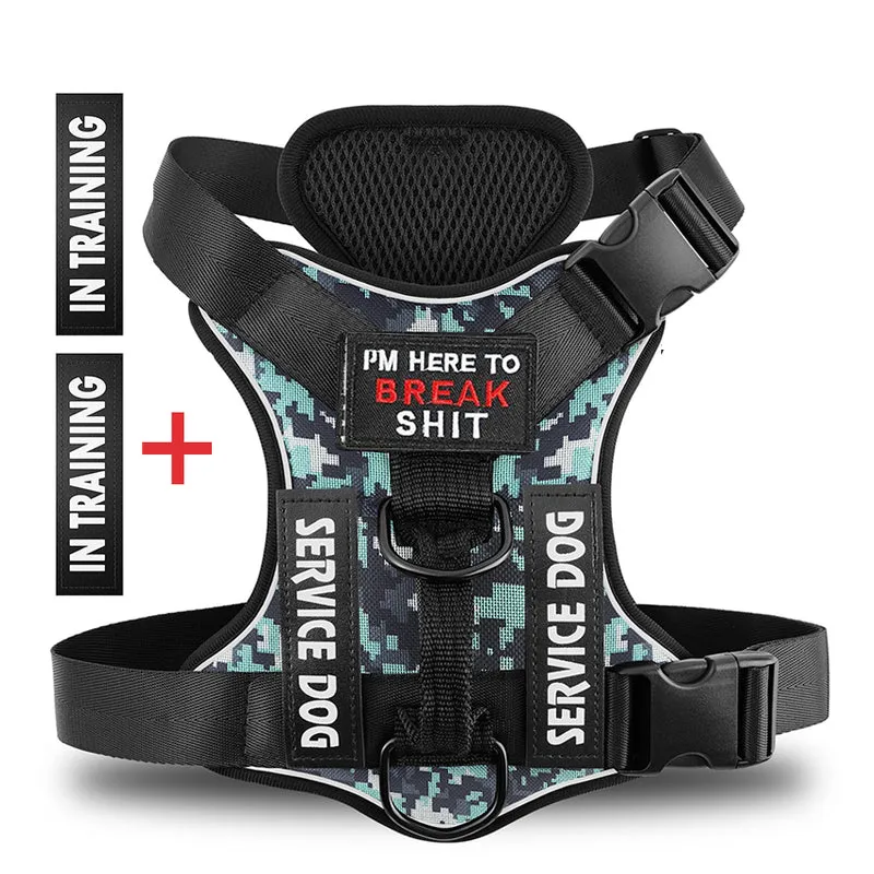 Dog Harness No pull Reflective Tactical Harness Vest