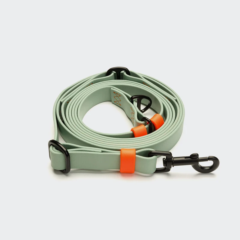 Freihandleine BioThane Ipanema Mint-Neon Orange