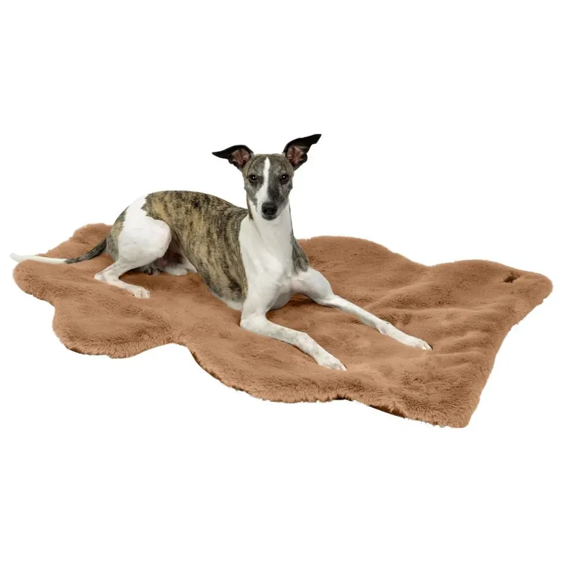 HYGGELAMB veganes Lammfell | Schaffell für Hunde Maroon