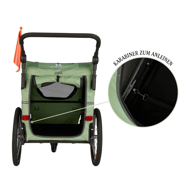 Knuffelwuff Cruvado L-XL Hundeanhänger Fahrrad