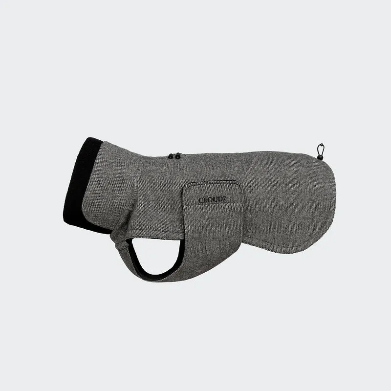 Hundemantel Brooklyn Long Tweed Black
