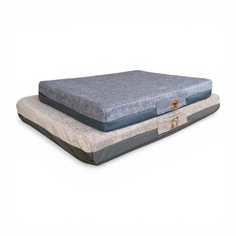 Orthopädische Hundematte Pfotenplatz - Braun